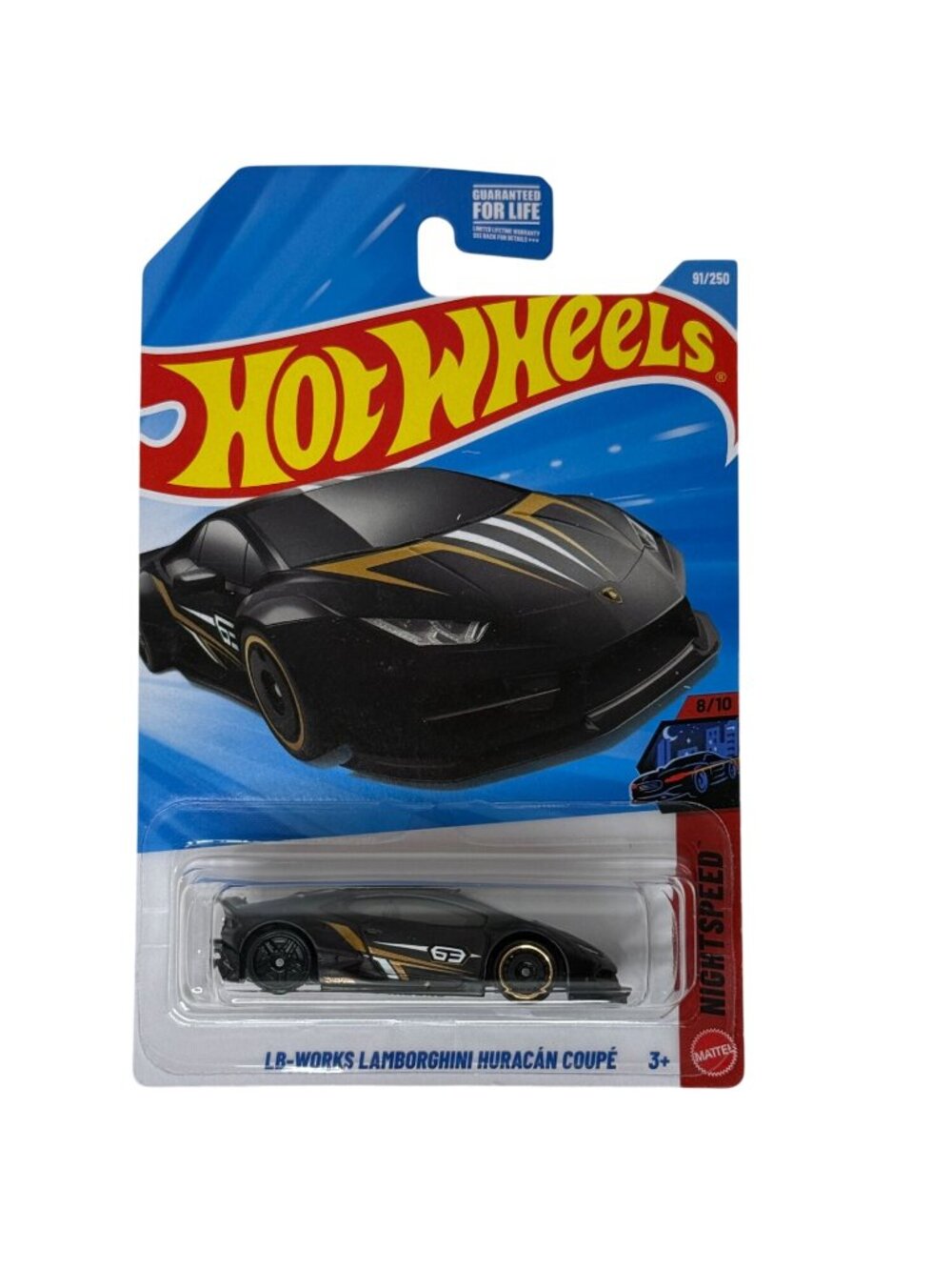 Hot Wheels LB Works Lamborghini Huracan Coupe Black Nightspeed 91/250 8/10